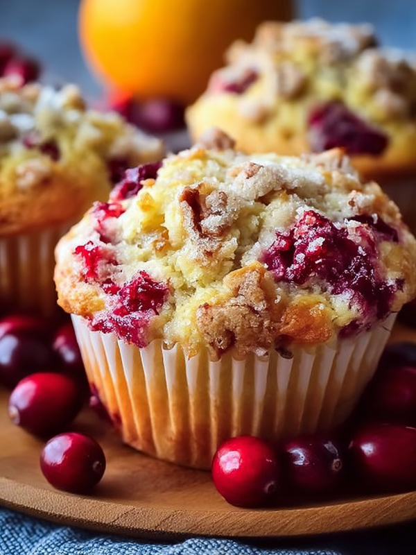 Fresh Cranberry Orange Muffins