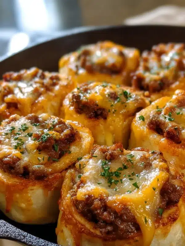 Garlic Butter Cheeseburger Rollups