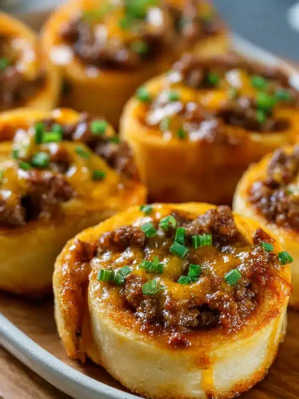 Garlic Butter Cheeseburger Rollups