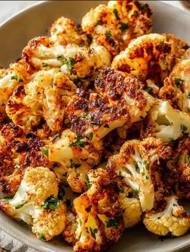 Garlic Parmesan Roasted Cauliflower