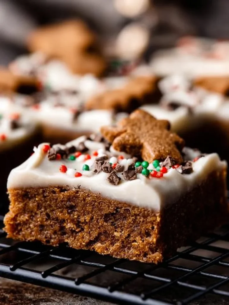 Gingerbread Cookie Bars