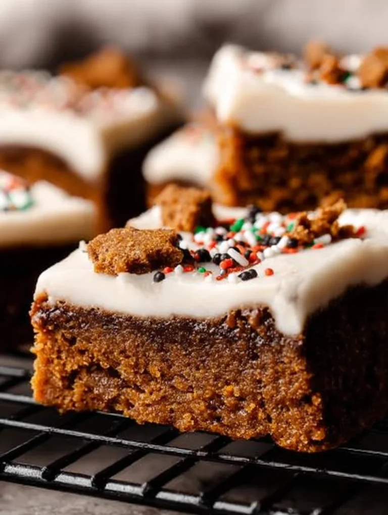 Gingerbread Cookie Bars