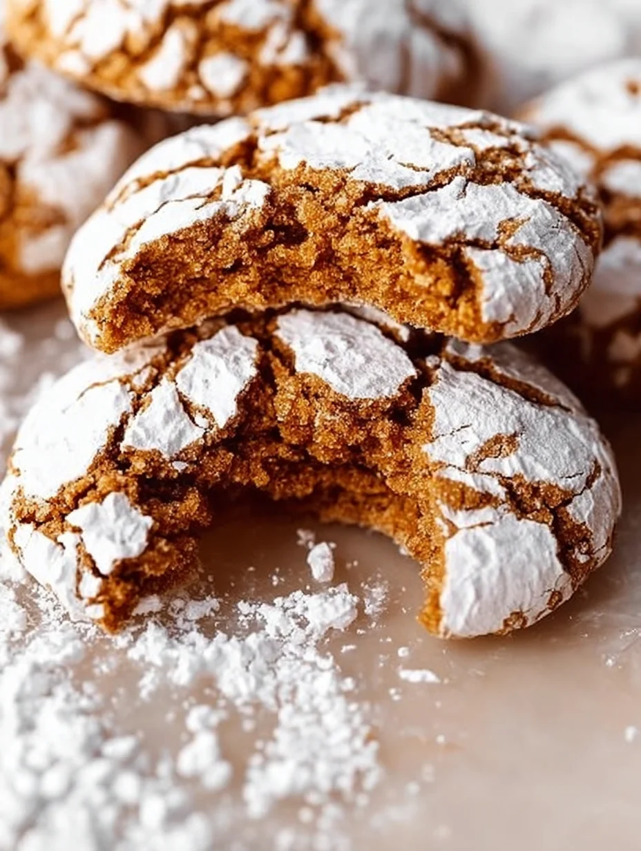 Gingerbread Crinkle Cookies