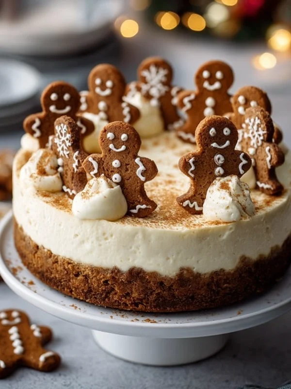 Gingerbread Man Cheesecake