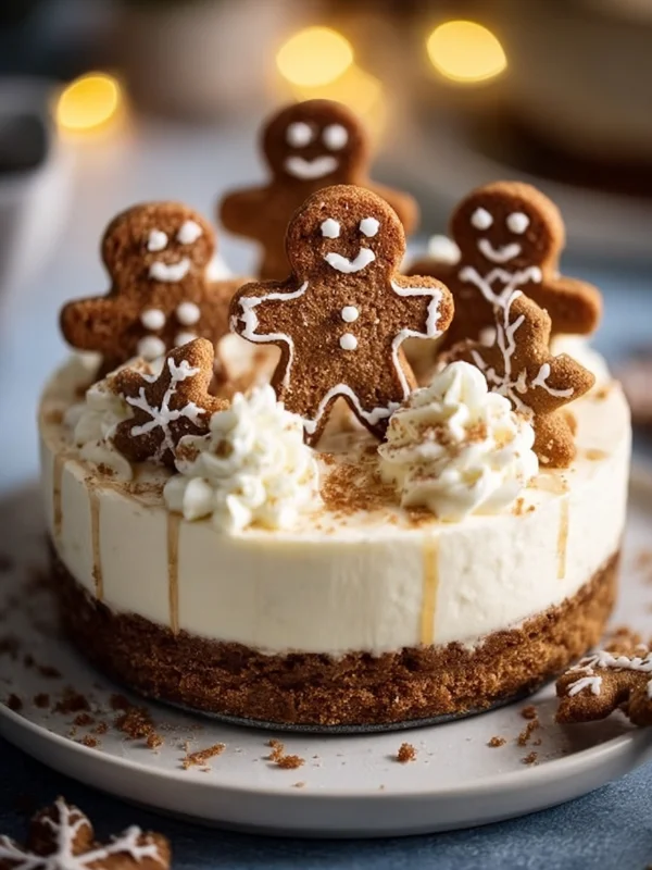Gingerbread Man Cheesecake