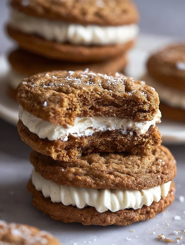 Gingerbread Oatmeal Cream Pies