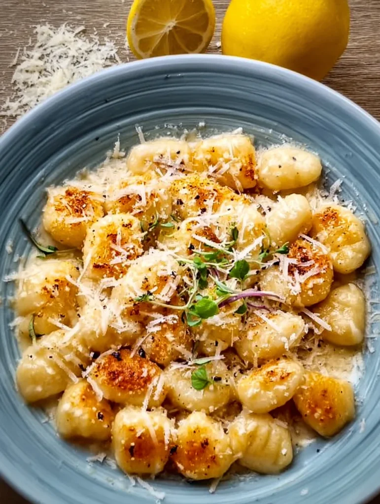 Gnocchi with Lemon-Parmesan Sauce recipe