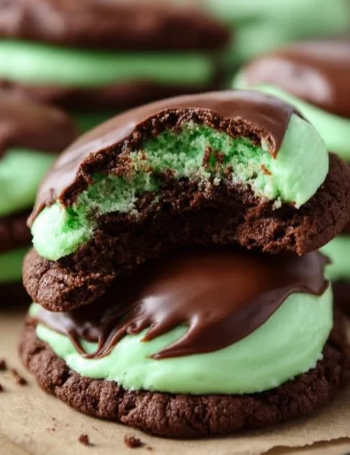 Grasshopper Mint Cookies