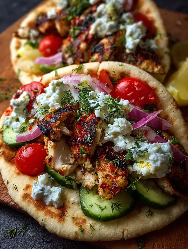 Greek Chicken Gyros