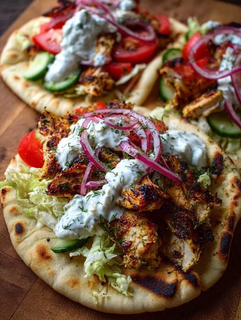 Greek Chicken Gyros