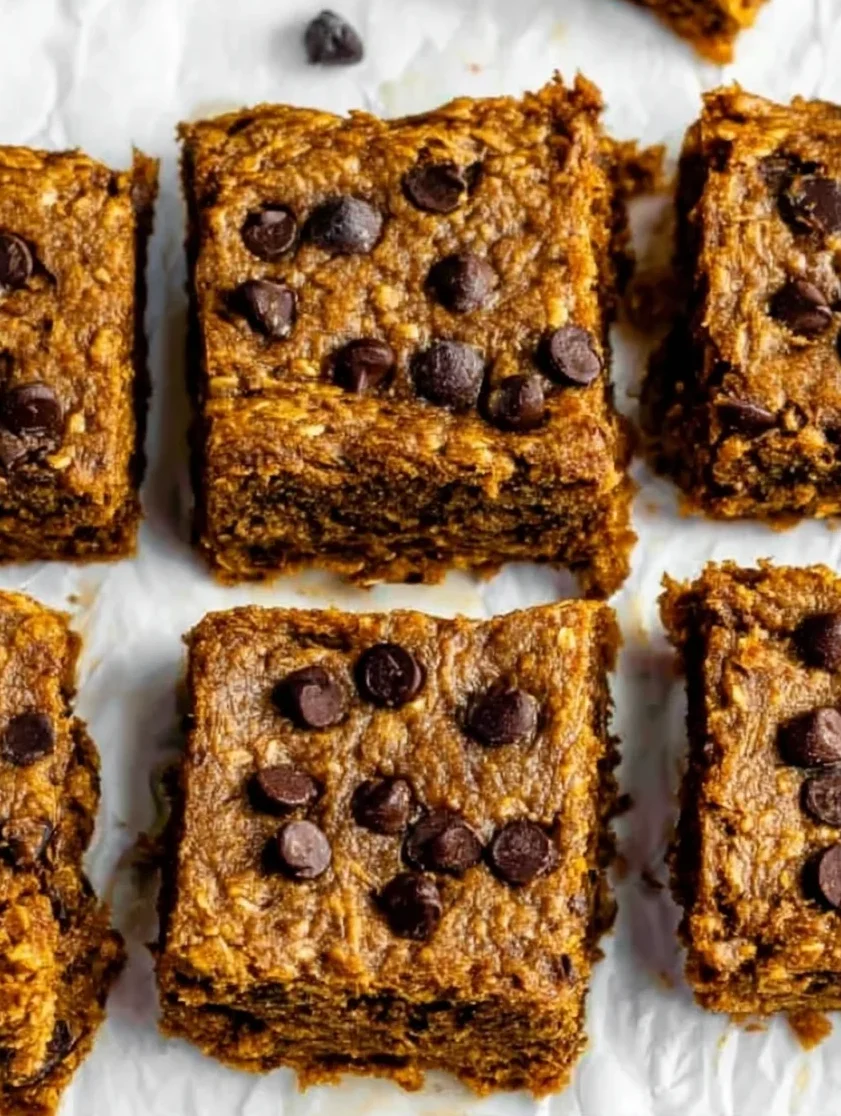 Healthy Pumpkin Oatmeal Bars