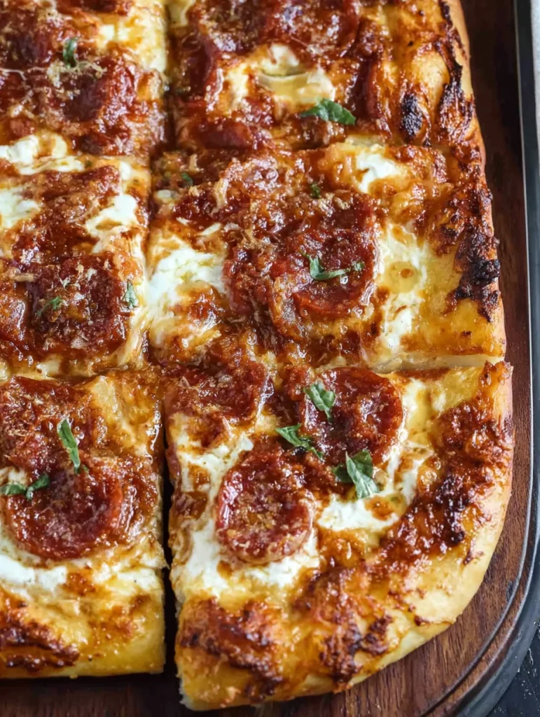 Hot Honey-Drizzled Salami Pizza