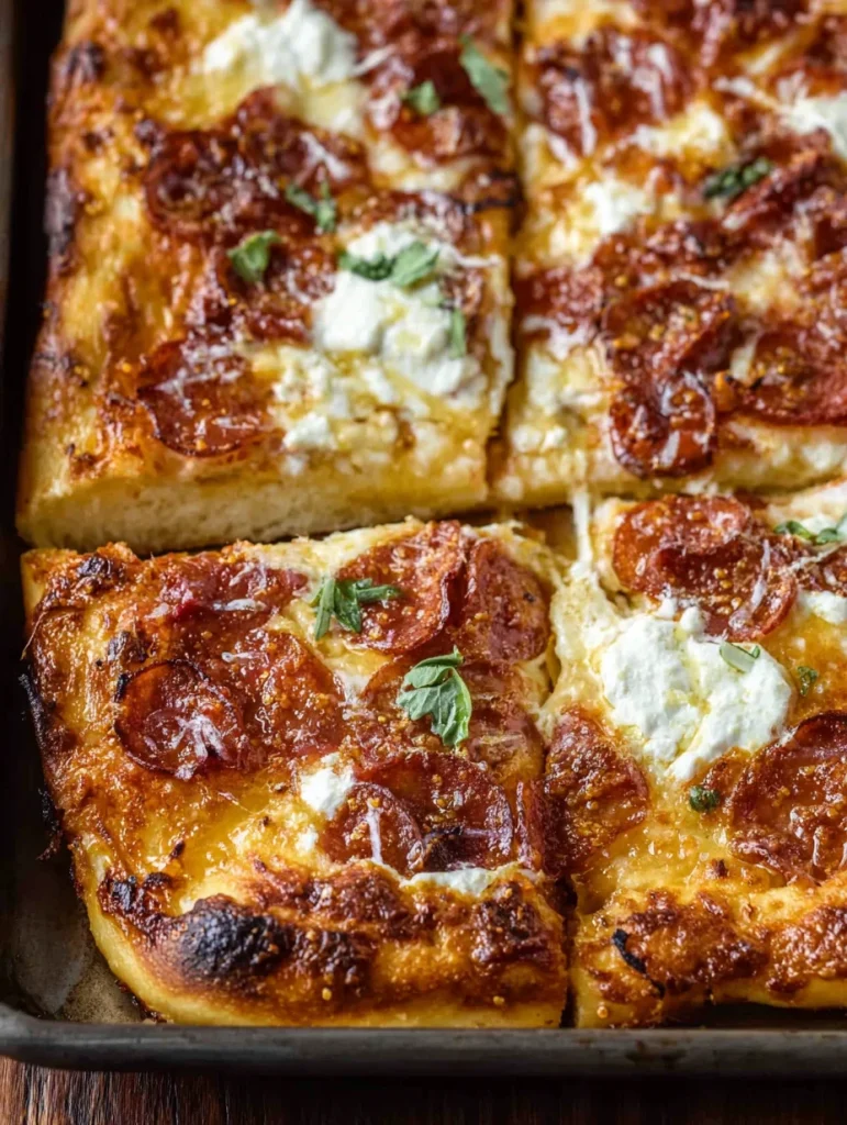 Hot Honey-Drizzled Salami Pizza