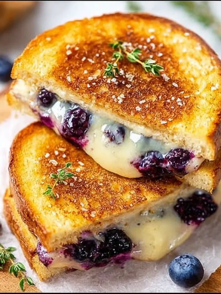 Juicy Blueberry Grilled Cheese