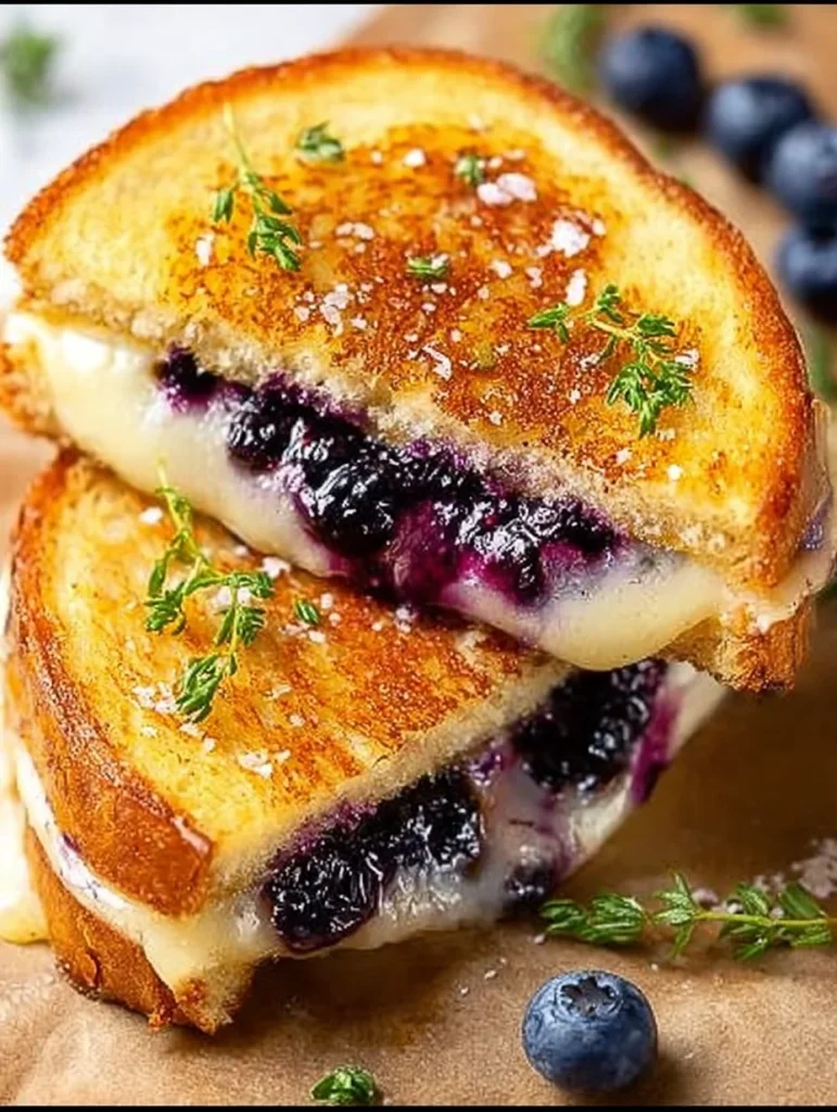 Juicy Blueberry Grilled Cheese