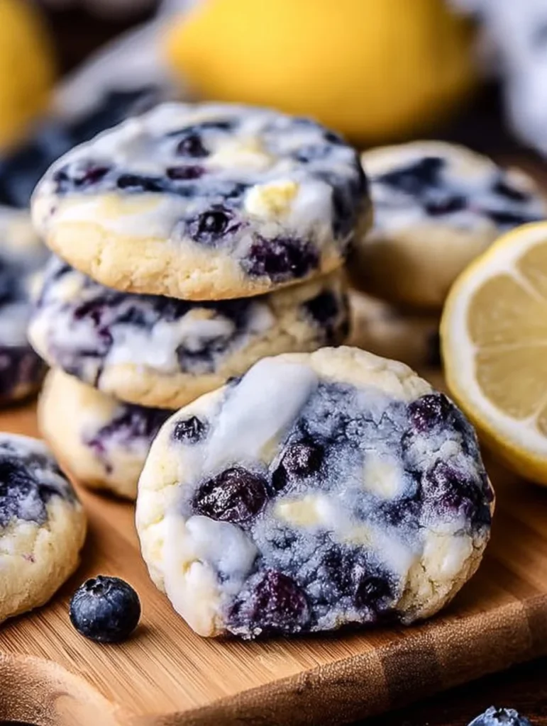 Lemon Blueberry Cheesecake Cookies