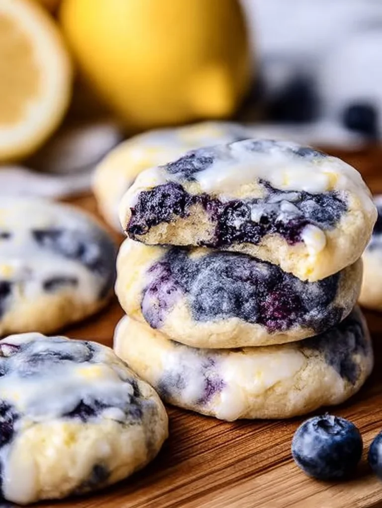 Lemon Blueberry Cheesecake Cookies