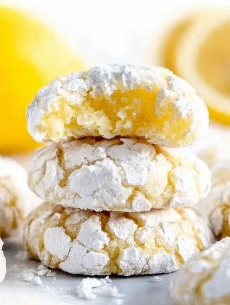 Lemon Crinkle Cookies