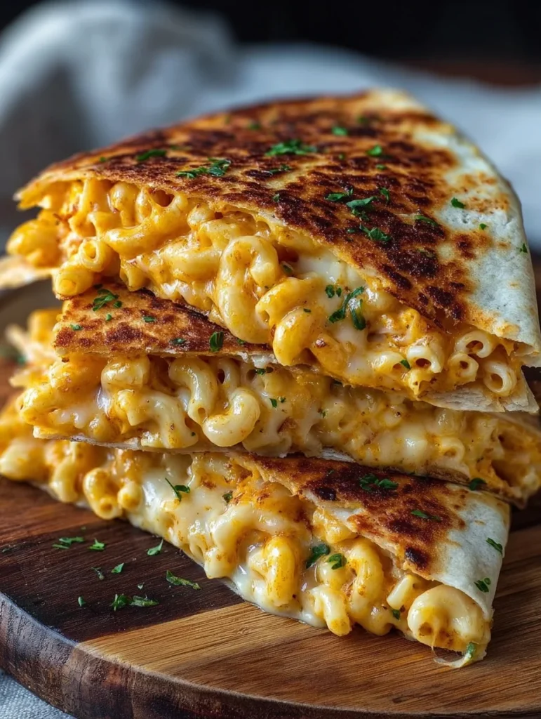 Mac and Cheese Quesadillas