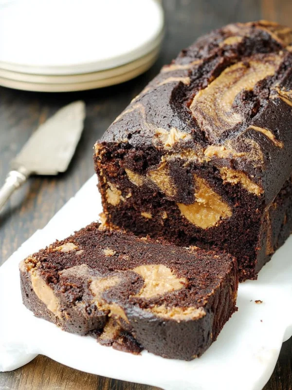 Marbled Peanut Butter Chocolate Cake