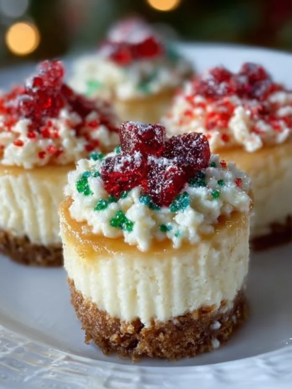 Mini Christmas Cheesecakes