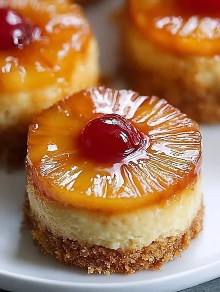 Mini Pineapple Upside Down Cakes