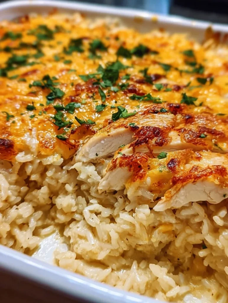No Peek Chicken and Rice Casserole