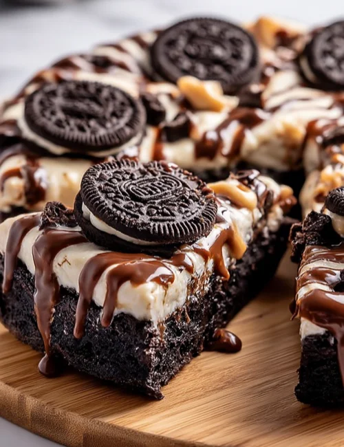 Oreo Fudge Brownie Pizza
