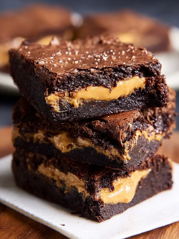 Peanut Butter Stuffed Brownies