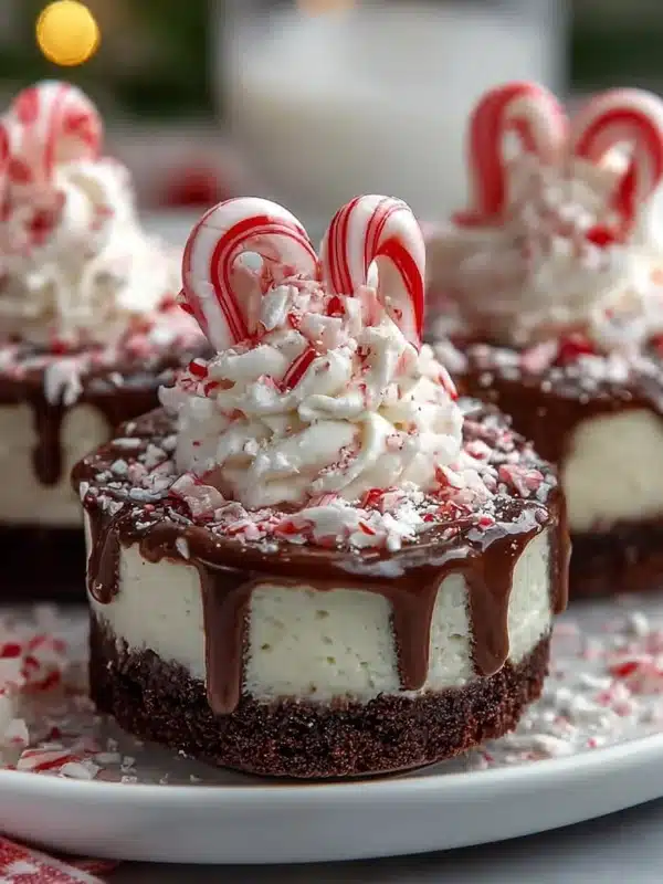 Peppermint Hot Cocoa Cheesecake Bites