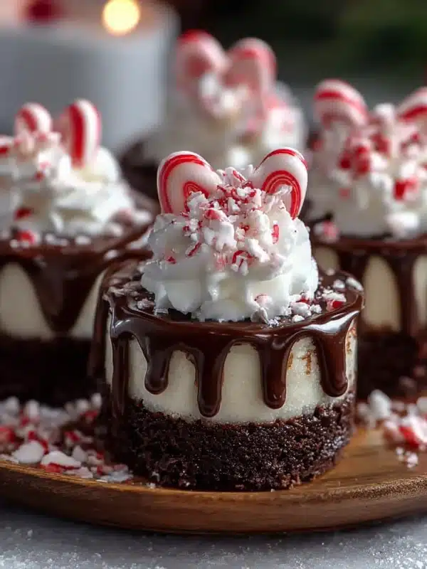 Peppermint Hot Cocoa Cheesecake Bites