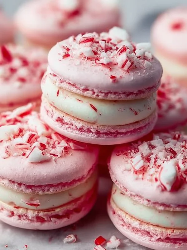 Peppermint Macarons