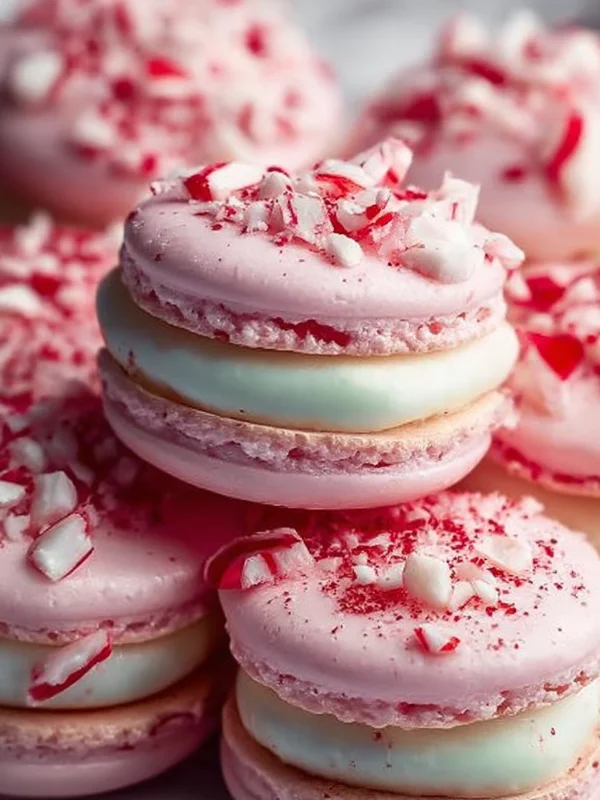 Peppermint Macarons