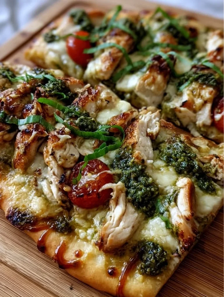 Pesto Chicken Flatbread