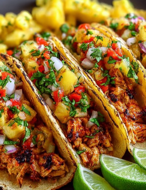 Pineapple Chicken Tacos