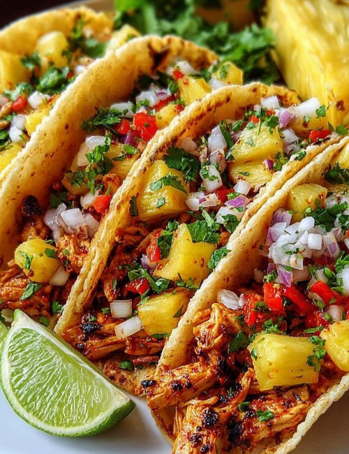 Pineapple Chicken Tacos