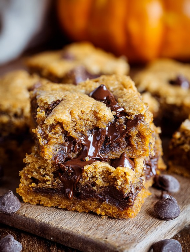 Pumpkin Chocolate Chip Bars