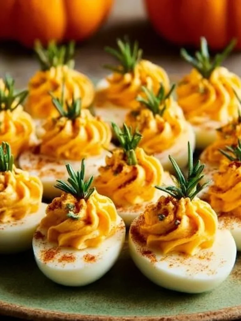 Pumpkin Patch Deviled Eggs