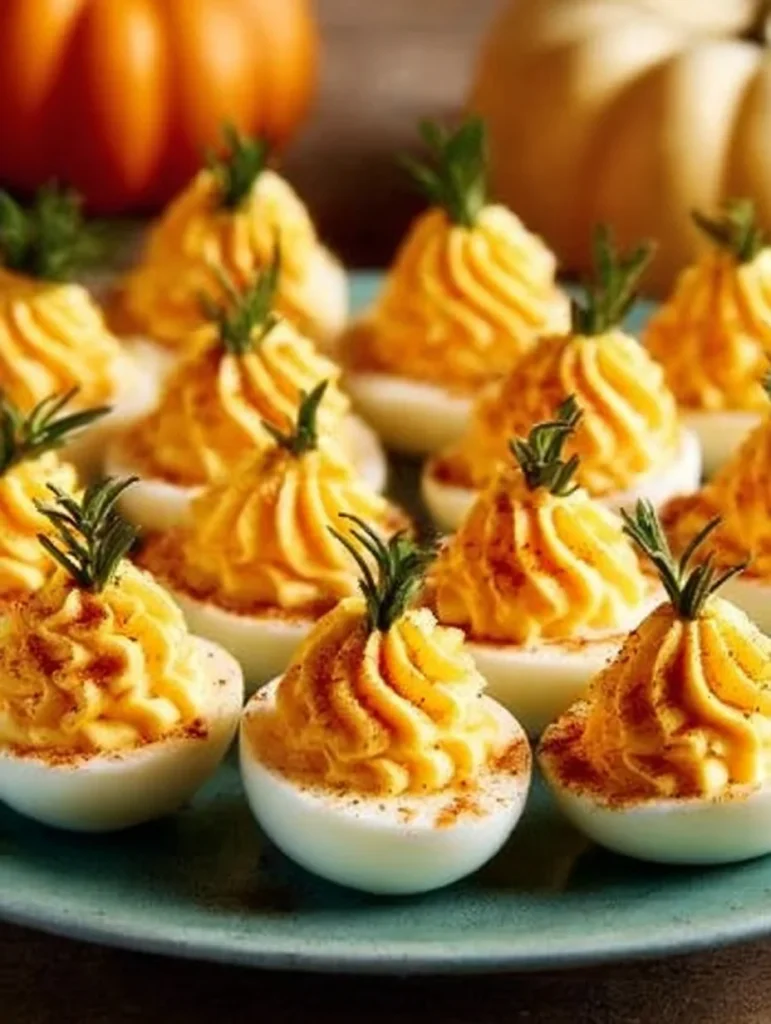 Pumpkin Patch Deviled Eggs