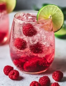Raspberry Lime Fizz Mocktail