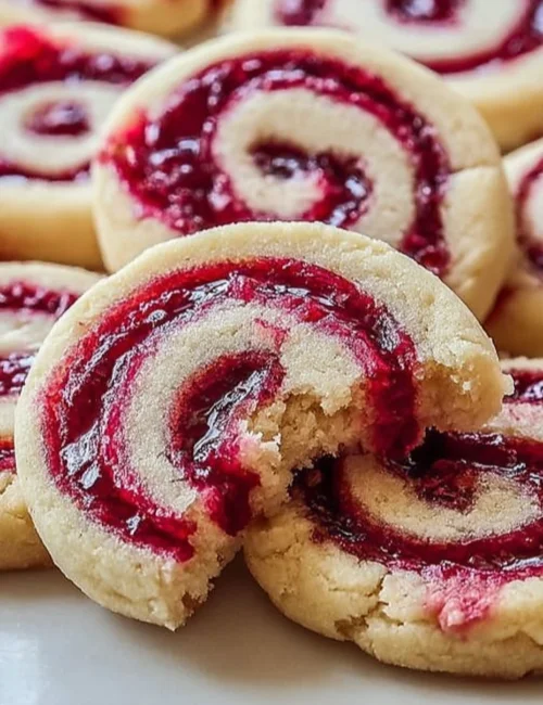 Raspberry Swirl Cookies