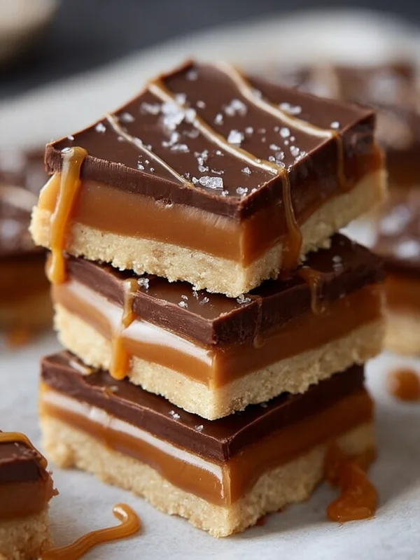 Salted Caramel Shortbread Bars