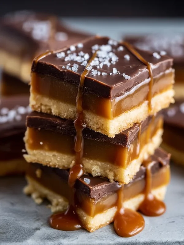 Salted Caramel Shortbread Bars