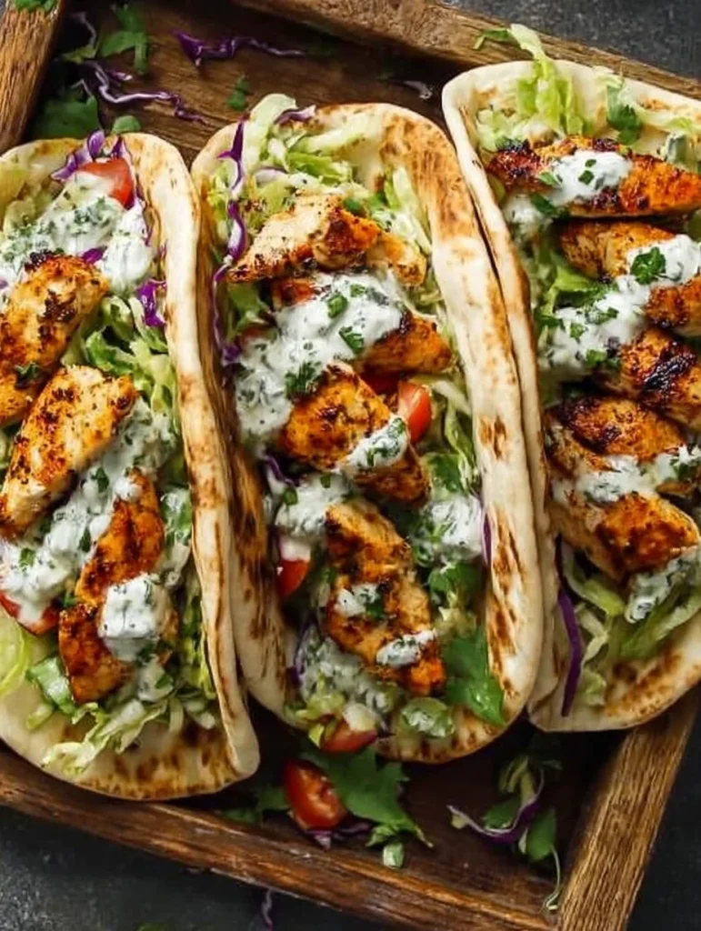 Sheet Pan Chicken Pitas