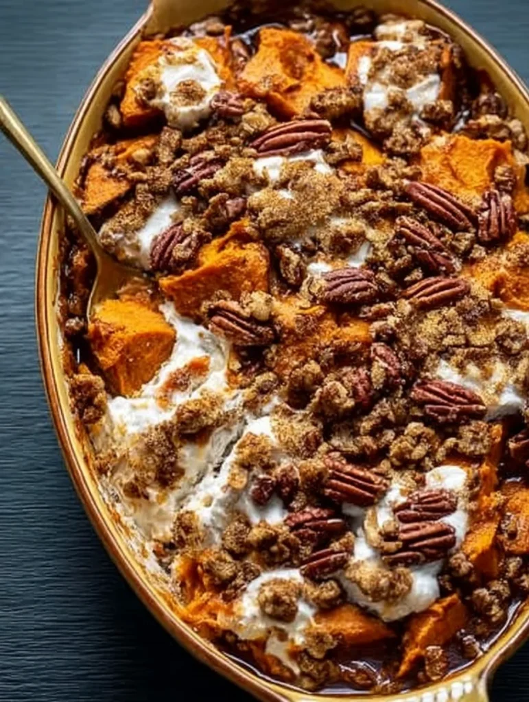 Southern Maple Sweet Potato Casserole