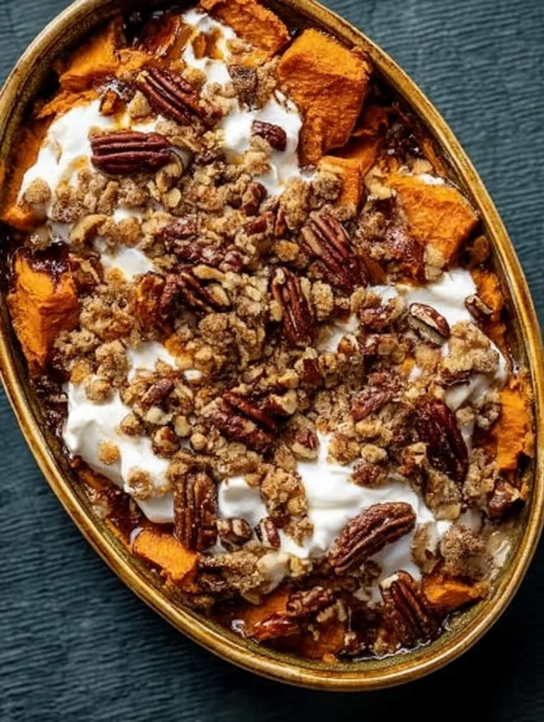 Southern Maple Sweet Potato Casserole