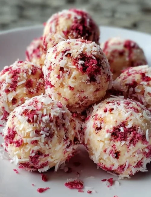 Strawberry Cheesecake Protein Balls