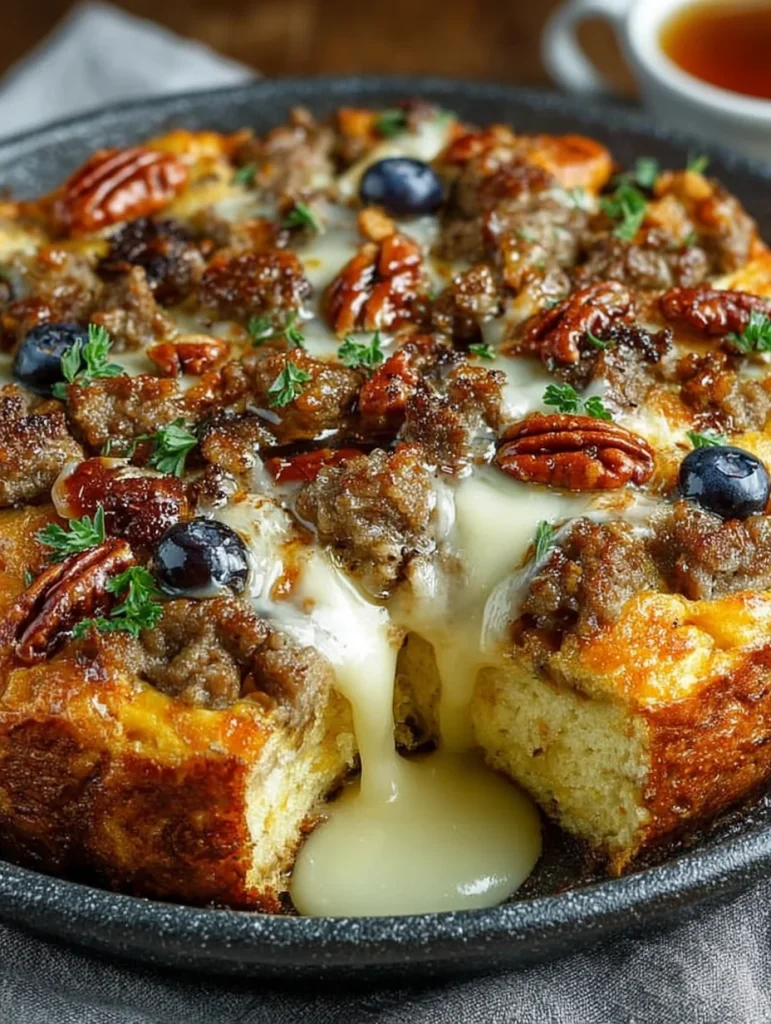 Sweet Maple Sausage Breakfast Casserole