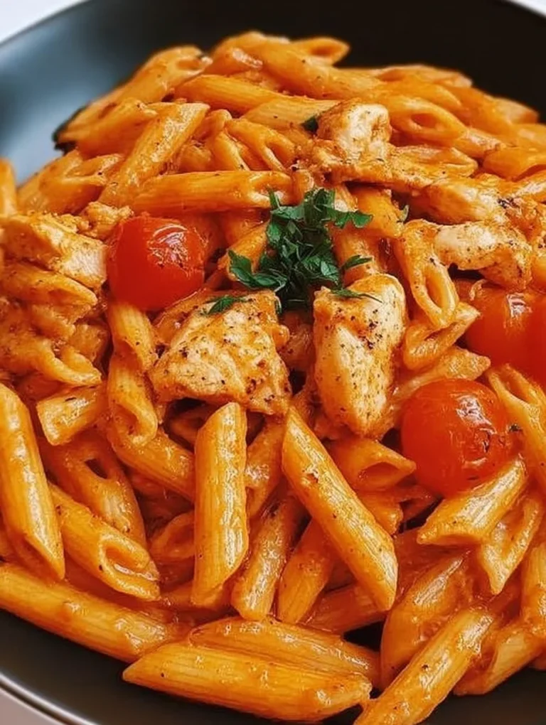 Tomato Chicken Penne Pasta