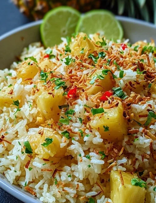 Tropical Coconut Pineapple Rice